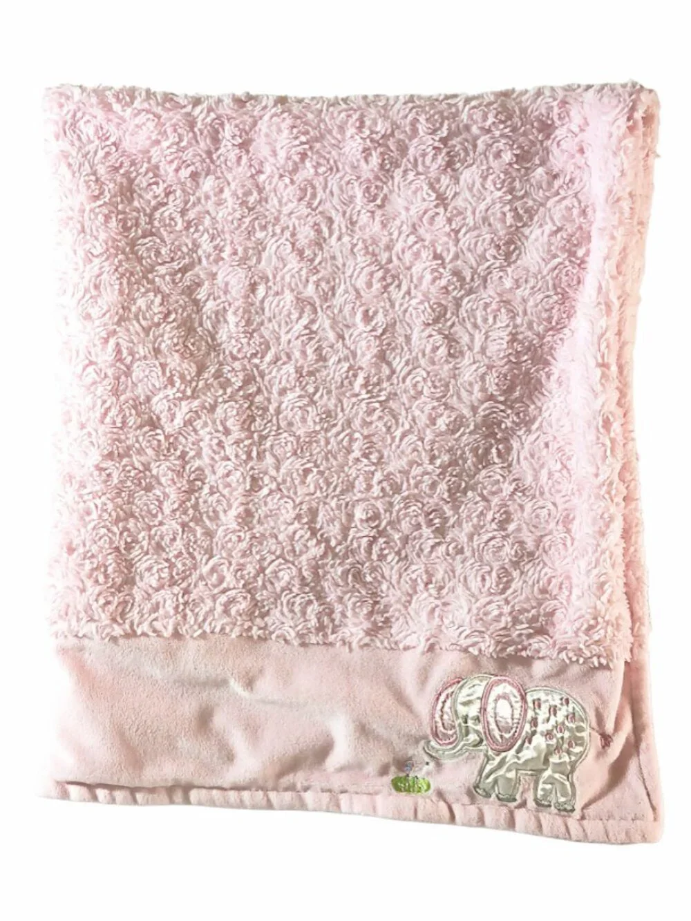 2015 Sumersault Bird Satin Elephant Swirls Pink Lovey Security Blanket 31